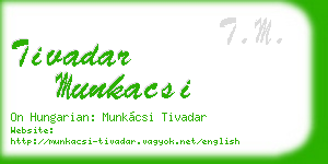 tivadar munkacsi business card